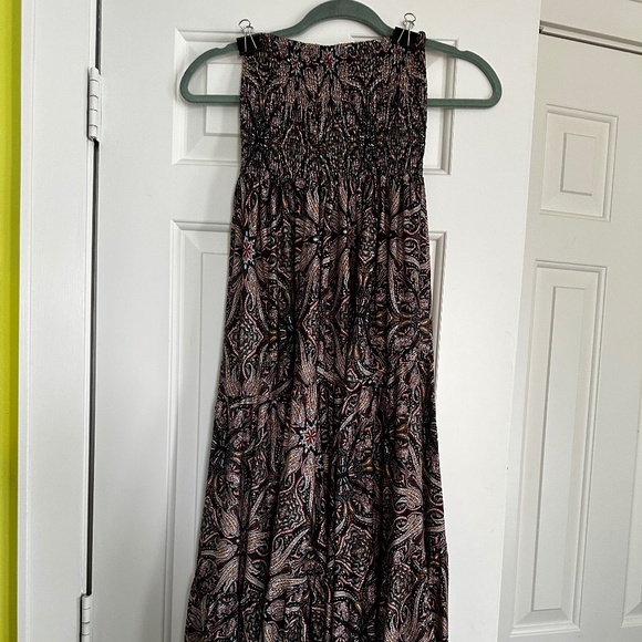 Bohemian Paisley Strapless Tube Top Dress – Flowy & Feminine – Size Small - Picture 2 of 3